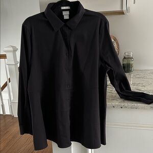 Chico's Black Button-Up Blouse